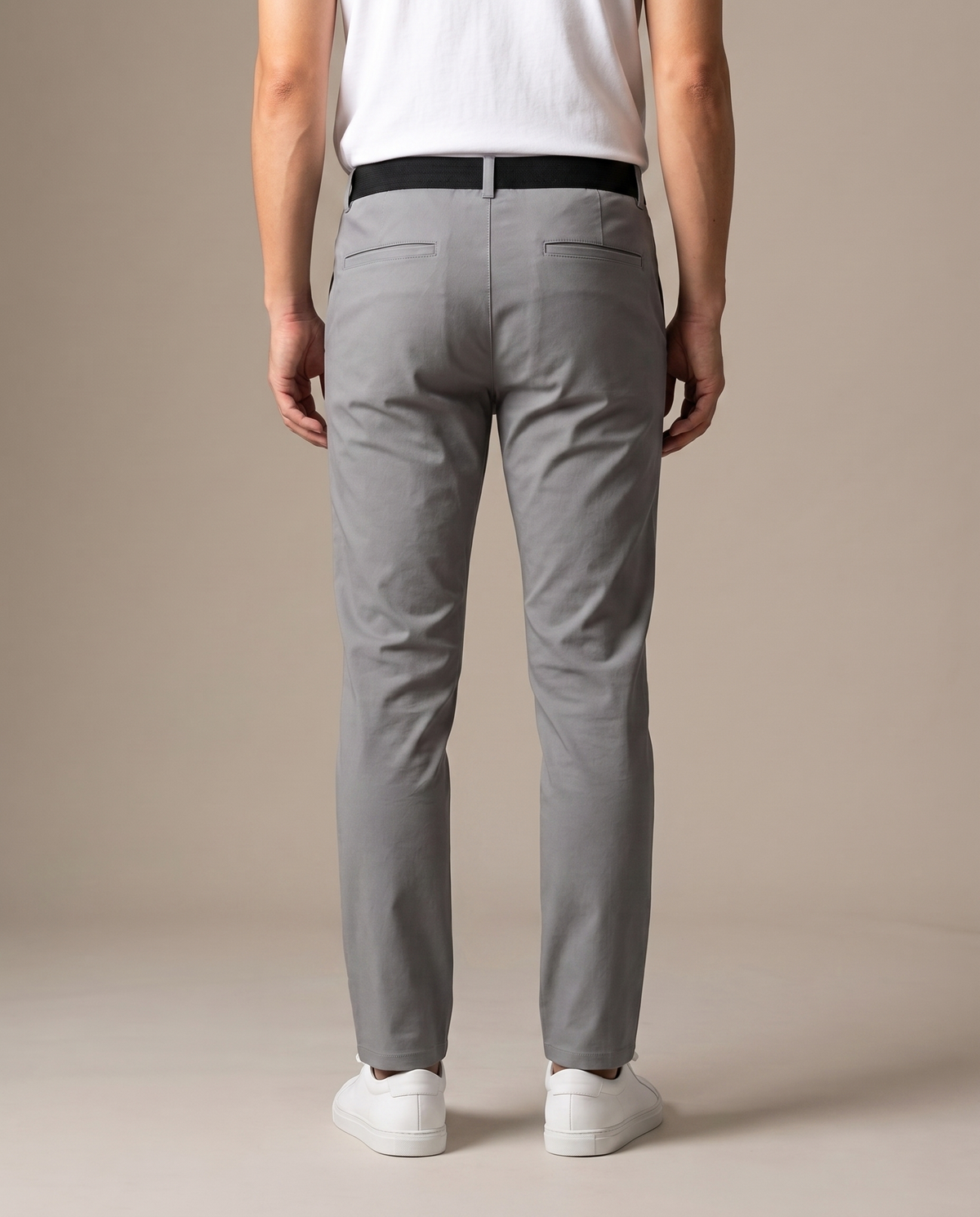 SEN｜ストレッチ スリムテーパード チノパンツ