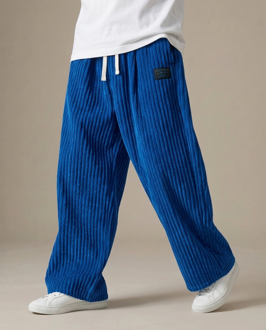 OKU｜太畝コーデュロイ ワイドストレートパンツ