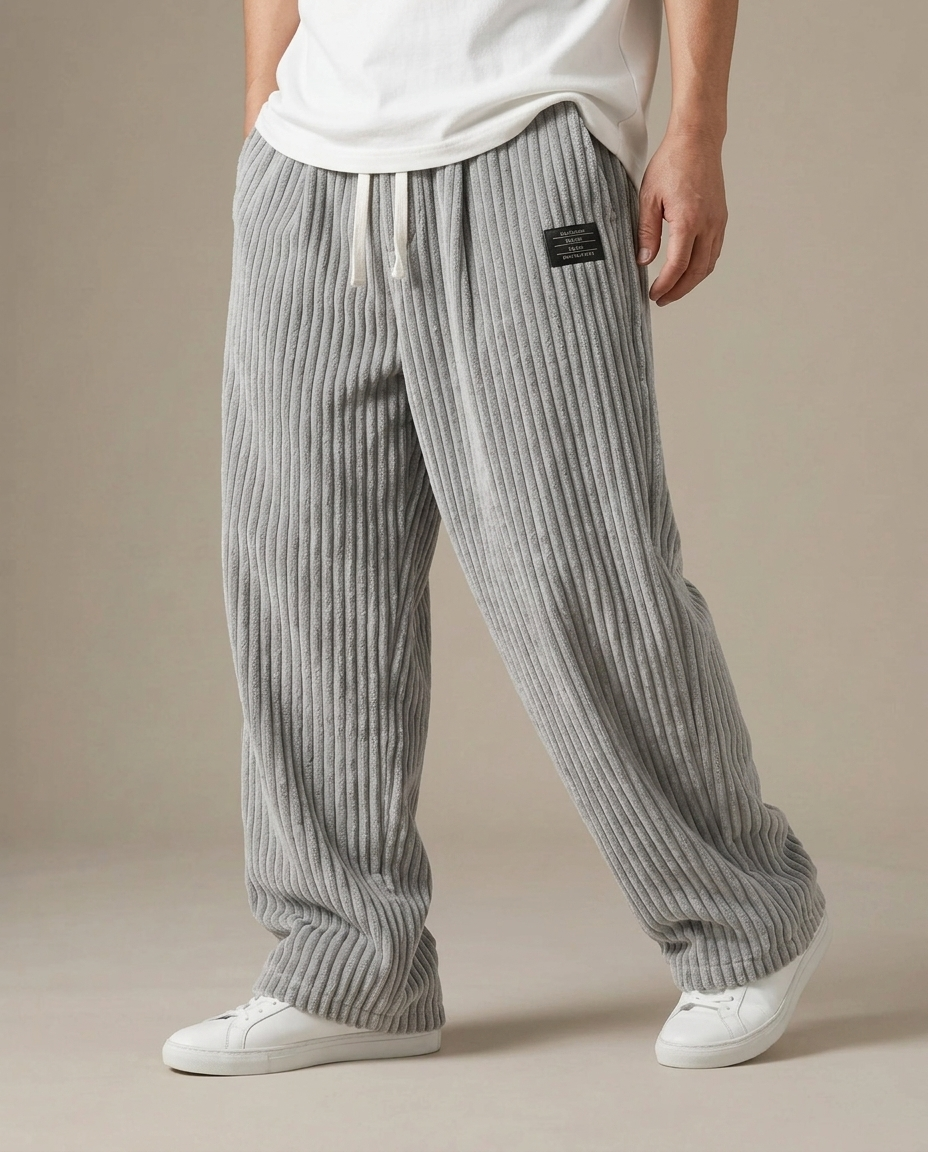 OKU｜太畝コーデュロイ ワイドストレートパンツ
